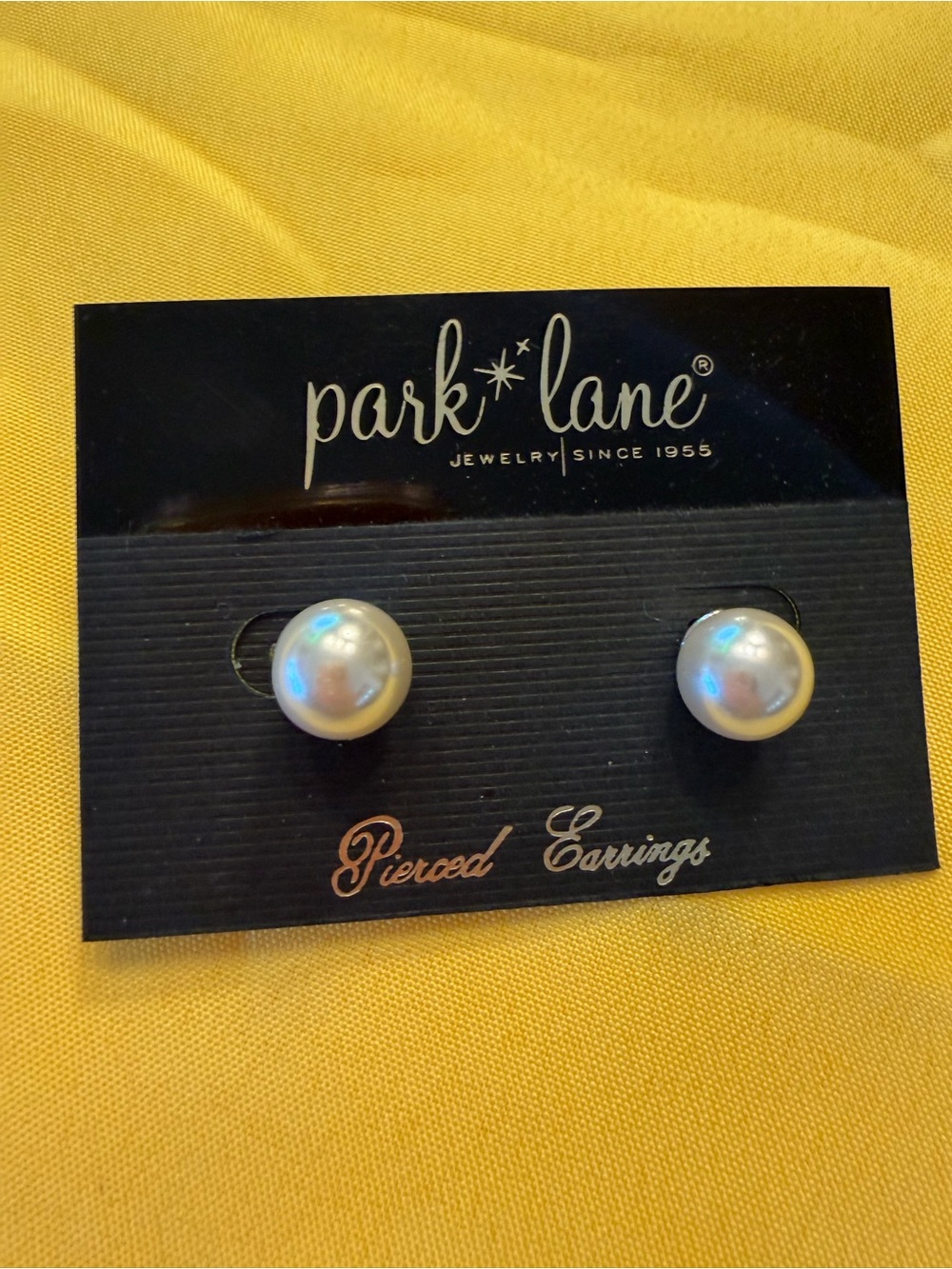 Park Lane Classic White Pearl Stud Earrings New